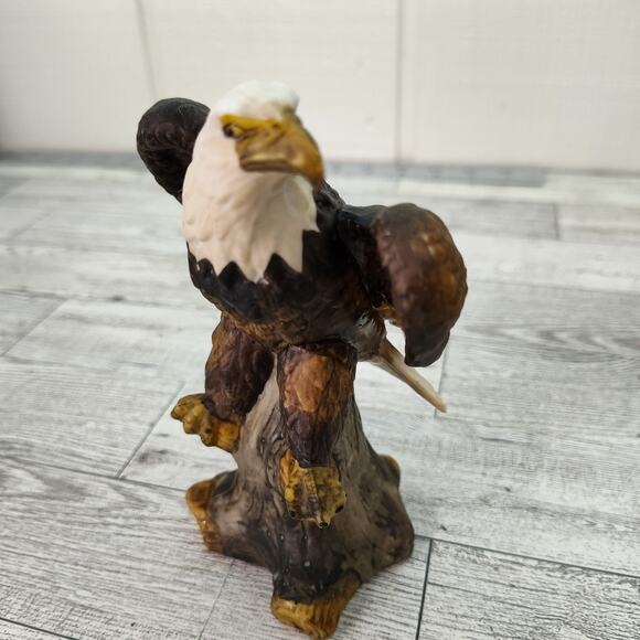 Vintage Bald Eagle‎ Figurine - 5" Ceramic Patriotic American Wildlife Statue Fig - Picture 1 of 11